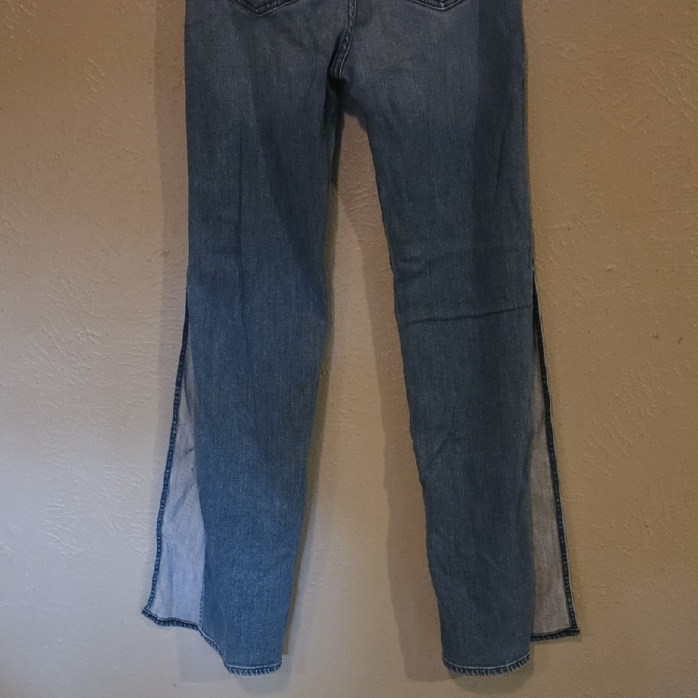 3x1 Women's Classic Indigo  High Rise Straight Leg Jeans - Picture 7 of 8